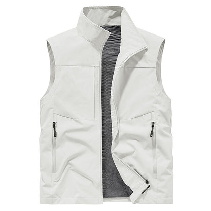 Gilet Confortable Pour Hommes à Séchage Rapide avec Poches