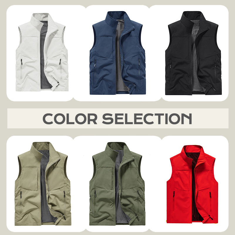 Gilet Confortable Pour Hommes à Séchage Rapide avec Poches