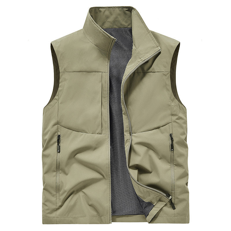 Gilet Confortable Pour Hommes à Séchage Rapide avec Poches