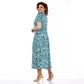 🔥Promotion - 50% de réduction🎉Robe d'été en mousseline à motifs