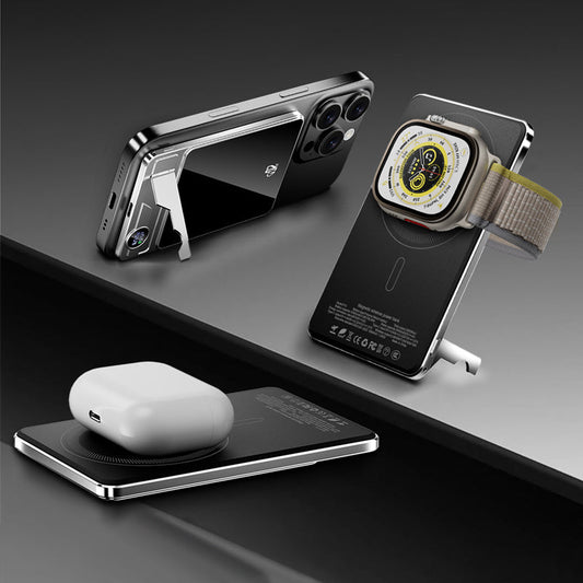 💯 Banque d'alimentation magnétique bimode avec support