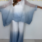 Ensemble top et pantalon ample et fluide Mesh Mix Dip Dye
