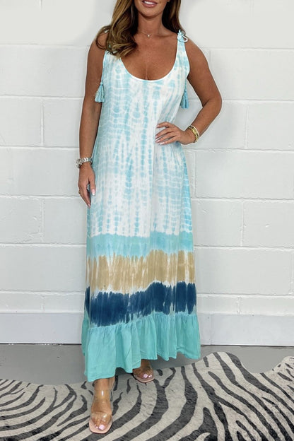 🔥ACHETEZ 2 ET OBTENEZ 8 % DE RÉDUCTION💝Robe longue Tye Dye