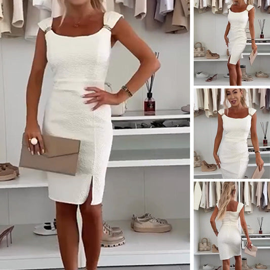 🌸Robe bodycon élégante avec fente sur le côté