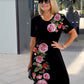 🌸 Spécial printemps 💐 Robe à manches courtes Rose Bloom