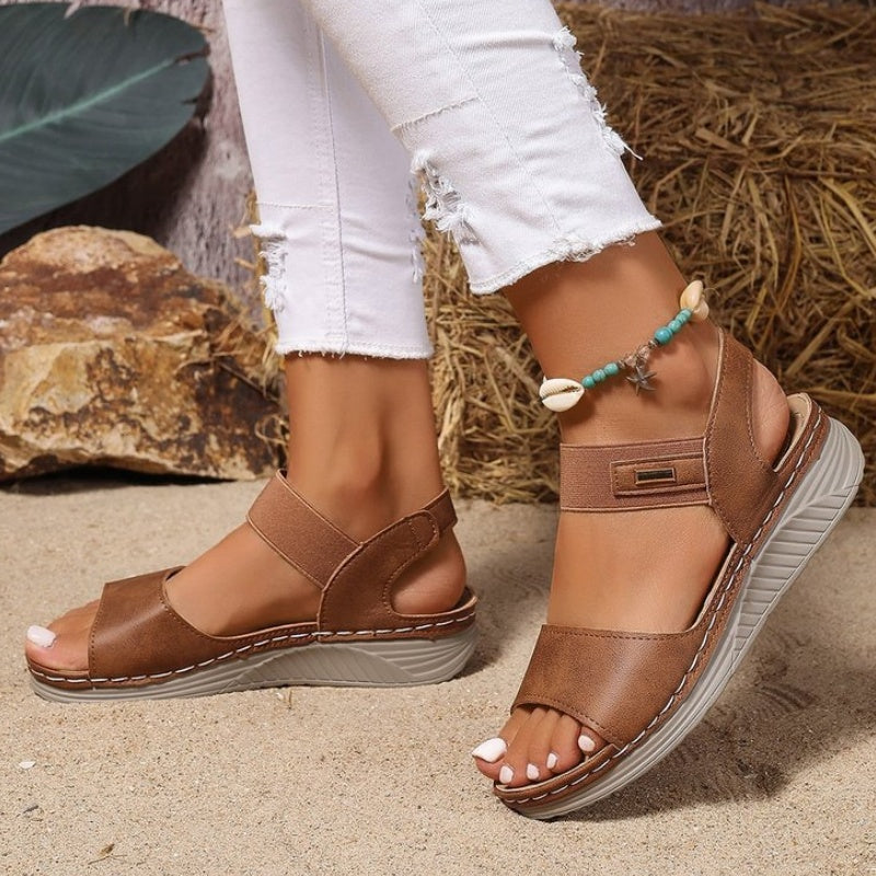 Sandales décontractées rétro confortables pour femmes