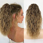 ⏳Réduction limitée de 49%🎁18 Inch Curly Wavy Frizzy Hair Extension with Ponytail