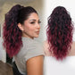 ⏳Réduction limitée de 49%🎁18 Inch Curly Wavy Frizzy Hair Extension with Ponytail