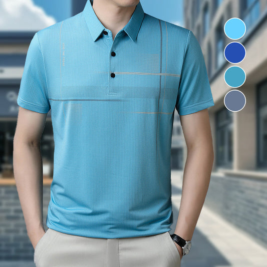 ⏳50% de réduction pour une durée limitée ! T-shirt à revers respirant Relaxed Cool pour hommes