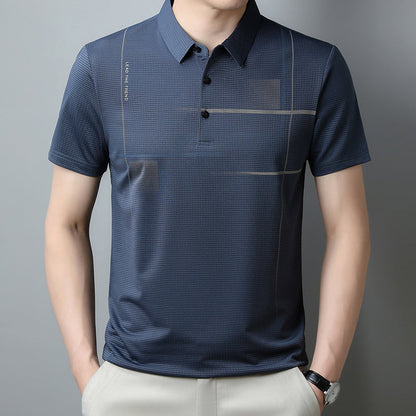 ⏳50% de réduction pour une durée limitée ! T-shirt à revers respirant Relaxed Cool pour hommes