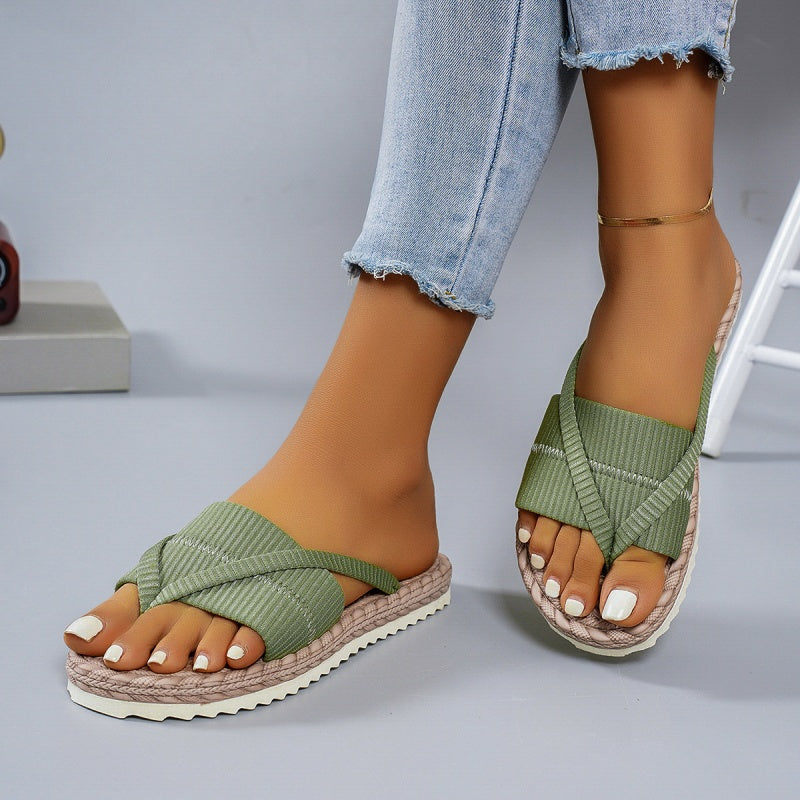 Tongs confortables et décontractées pour femme