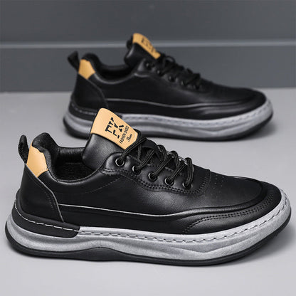 Baskets décontractées et confortables en cuir PU pour hommes