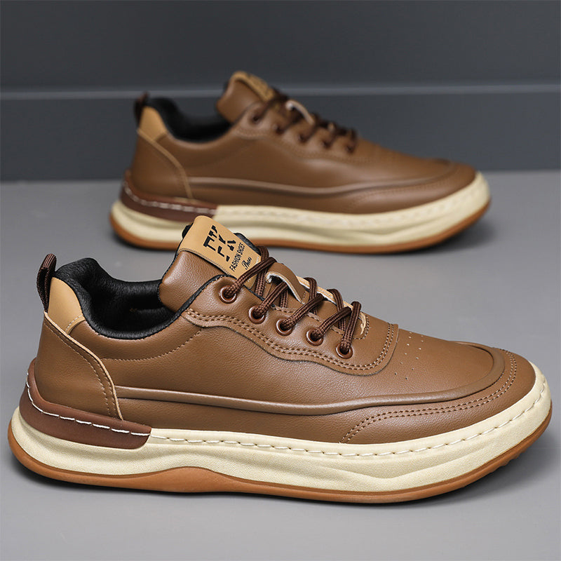 Baskets décontractées et confortables en cuir PU pour hommes