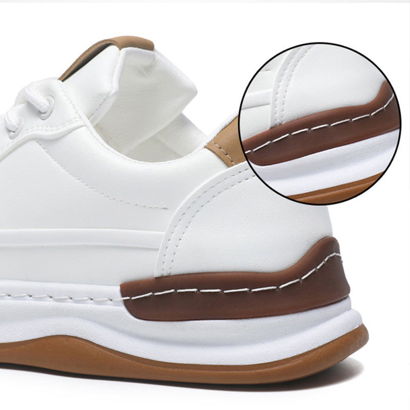 Baskets décontractées et confortables en cuir PU pour hommes