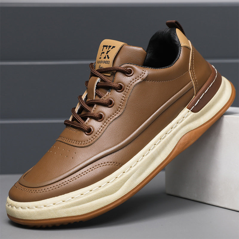 Baskets décontractées et confortables en cuir PU pour hommes