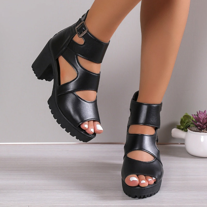 🔥Sandales à talons hauts ouvertes pour femmes