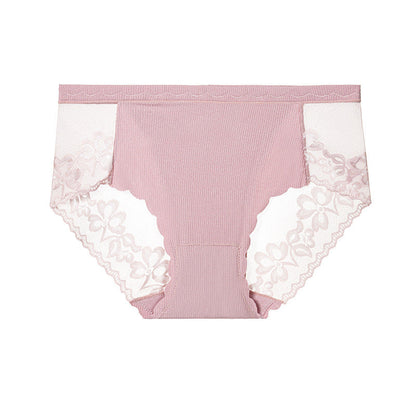 💥Achetez-en 3, obtenez-en 2 gratuitement💕Culotte sexy en maille et dentelle florale pour femme