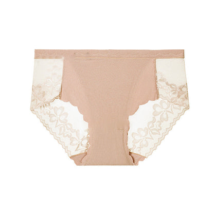 💥Achetez-en 3, obtenez-en 2 gratuitement💕Culotte sexy en maille et dentelle florale pour femme