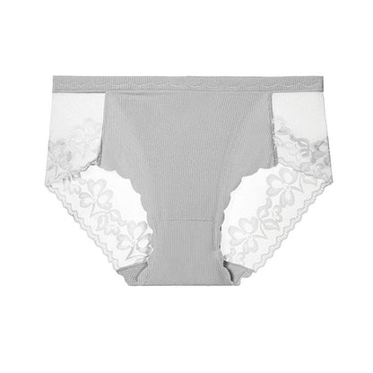 💥Achetez-en 3, obtenez-en 2 gratuitement💕Culotte sexy en maille et dentelle florale pour femme