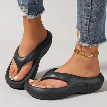 Tongs à la mode antidérapantes avec semelle épaisse et souple