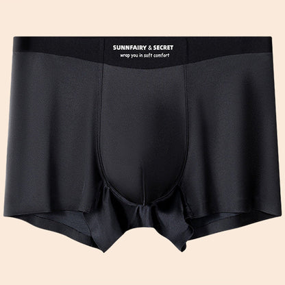 Caleçon de luxe léger en satin, soie glacée et respirant pour hommes