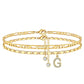 🌹Bracelet de cheville dorée superposé pour femmes