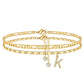 🌹Bracelet de cheville dorée superposé pour femmes