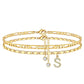 🌹Bracelet de cheville dorée superposé pour femmes