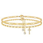🌹Bracelet de cheville dorée superposé pour femmes