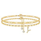 🌹Bracelet de cheville dorée superposé pour femmes
