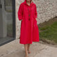 Robe unie décontractée pour femme avec poches pratiques