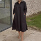 Robe unie décontractée pour femme avec poches pratiques