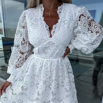 Sexy Hollow Out Lace Women's Dresses