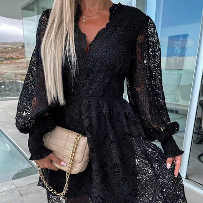 Sexy Hollow Out Lace Women's Dresses
