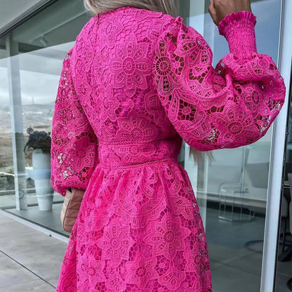 Sexy Hollow Out Lace Women's Dresses