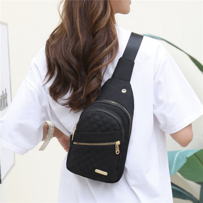 🔥 40 % DE RÉDUCTION ! 🛍️🎒Poche poitrine métal légère – Pratique avec passage pour câble 🎒🎀