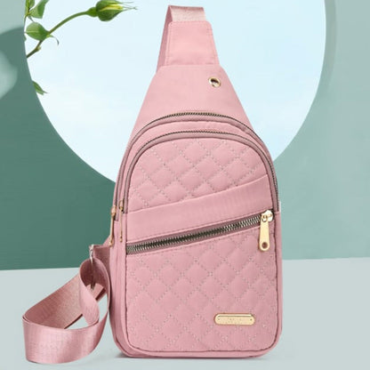 🔥 40 % DE RÉDUCTION ! 🛍️🎒Poche poitrine métal légère – Pratique avec passage pour câble 🎒🎀