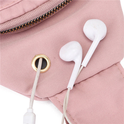 🔥 40 % DE RÉDUCTION ! 🛍️🎒Poche poitrine métal légère – Pratique avec passage pour câble 🎒🎀