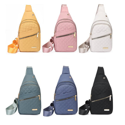 🔥 40 % DE RÉDUCTION ! 🛍️🎒Poche poitrine métal légère – Pratique avec passage pour câble 🎒🎀