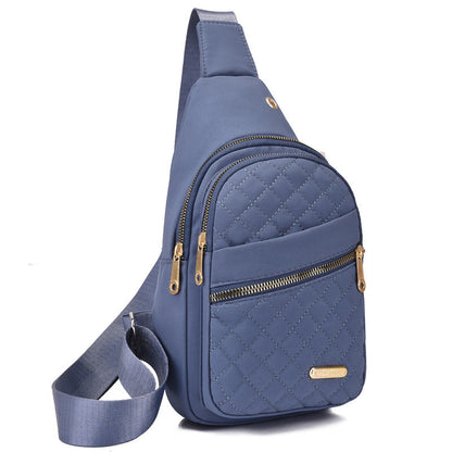 🔥 40 % DE RÉDUCTION ! 🛍️🎒Poche poitrine métal légère – Pratique avec passage pour câble 🎒🎀