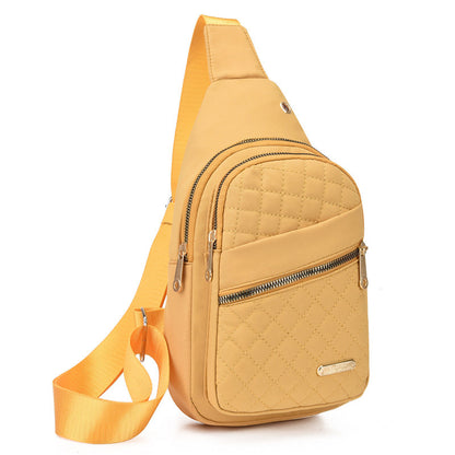 🔥 40 % DE RÉDUCTION ! 🛍️🎒Poche poitrine métal légère – Pratique avec passage pour câble 🎒🎀