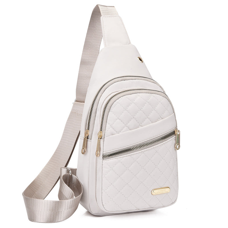 🔥 40 % DE RÉDUCTION ! 🛍️🎒Poche poitrine métal légère – Pratique avec passage pour câble 🎒🎀