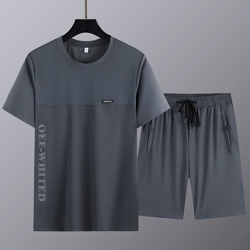 🔥 VENTE DU DERNIER JOUR - 49% DE RÉDUCTION 🔥 Ensemble 2 pièces Top et short à manches courtes pour hommes