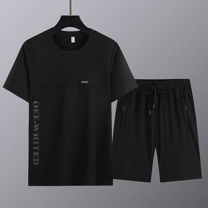 🔥 VENTE DU DERNIER JOUR - 49% DE RÉDUCTION 🔥 Ensemble 2 pièces Top et short à manches courtes pour hommes
