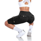 Short de motard extensible à taille haute pour femmes