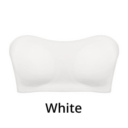 👙✨ PROMO FLASH 50% ! Soutien-Gorge Bandeau Sans Armatures – Fermeture Latérale, Sans Bretelles, Coussinets Amovibles, 5 Couleurs, Tailles S-XL, Idéal Dos Nu 💫
