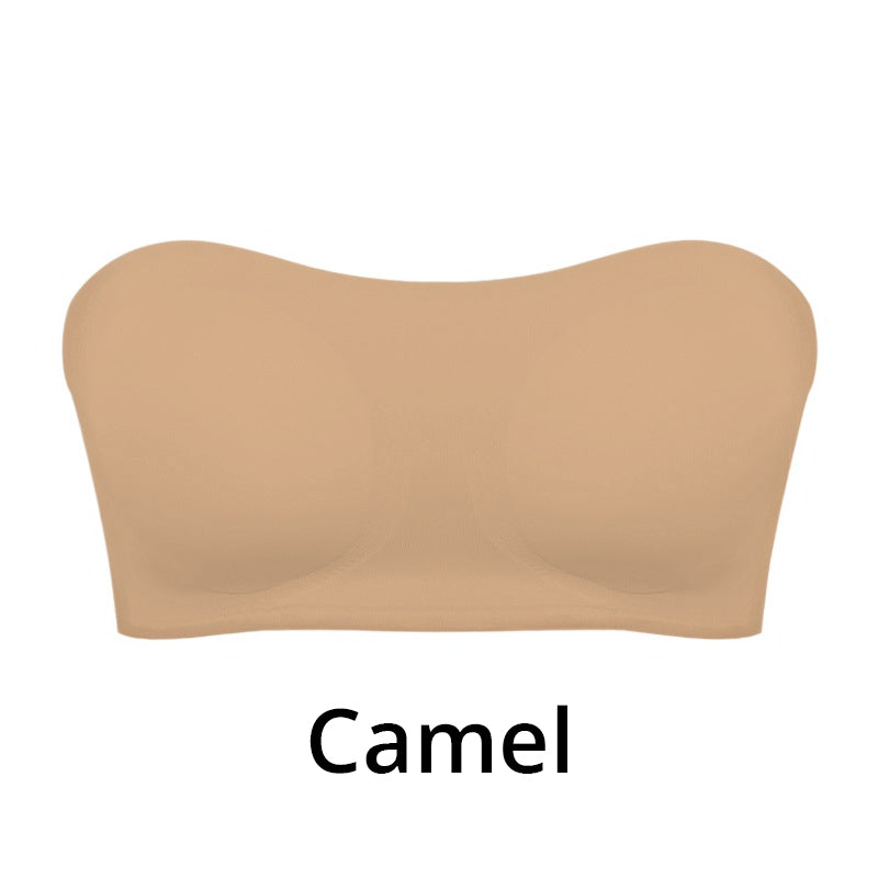 👙✨ PROMO FLASH 50% ! Soutien-Gorge Bandeau Sans Armatures – Fermeture Latérale, Sans Bretelles, Coussinets Amovibles, 5 Couleurs, Tailles S-XL, Idéal Dos Nu 💫