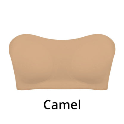 👙✨ PROMO FLASH 50% ! Soutien-Gorge Bandeau Sans Armatures – Fermeture Latérale, Sans Bretelles, Coussinets Amovibles, 5 Couleurs, Tailles S-XL, Idéal Dos Nu 💫