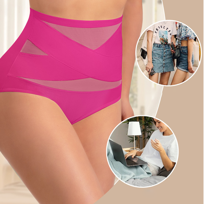 💕 Vente Limitée -50% 💕Culottes Grande Taille à Taille Haute avec Contrôle du Ventre en Croisé