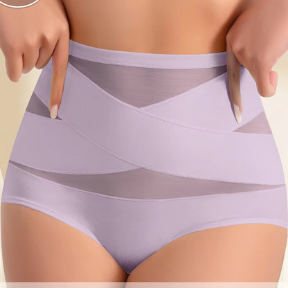 💕 Vente Limitée -50% 💕Culottes Grande Taille à Taille Haute avec Contrôle du Ventre en Croisé